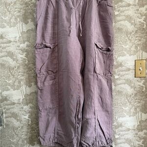 C&C California linen blend parachute pants